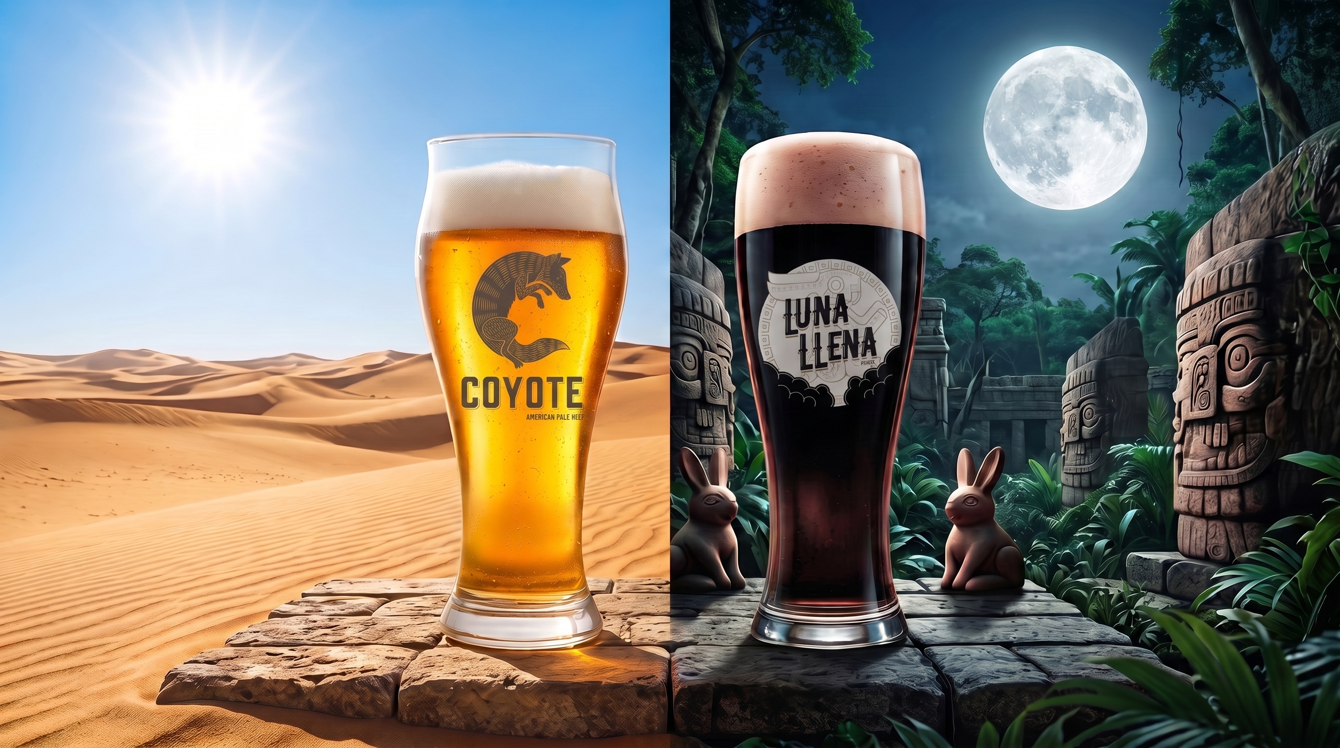 Coyote & Luna Llena