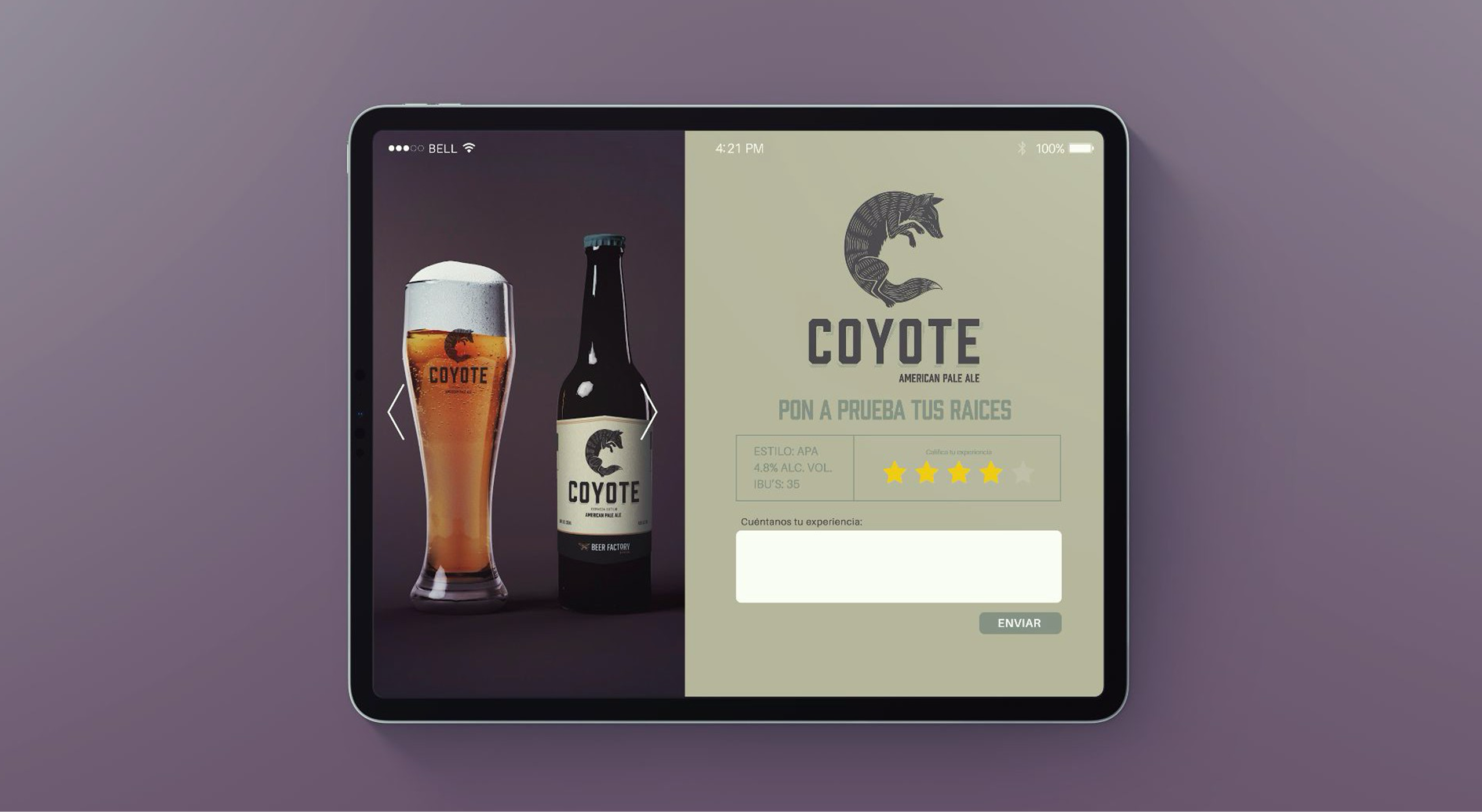 App in-store Coyote