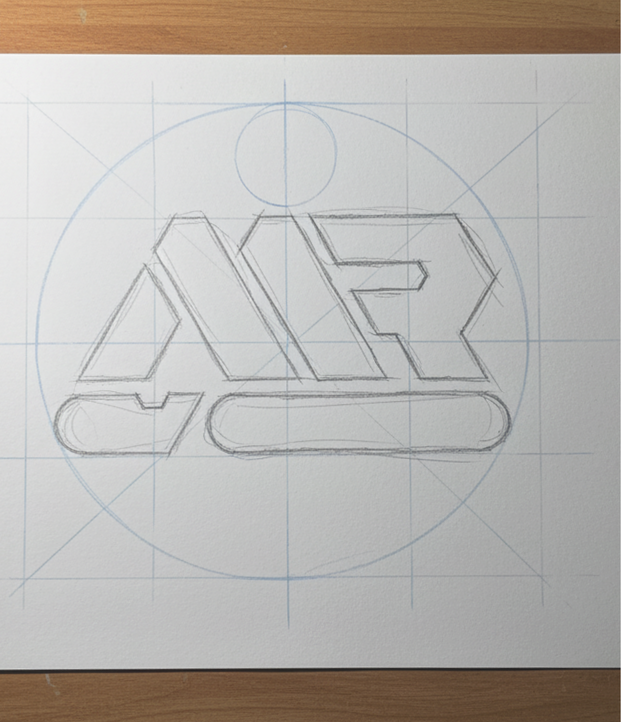Sketch del monograma Maquirent