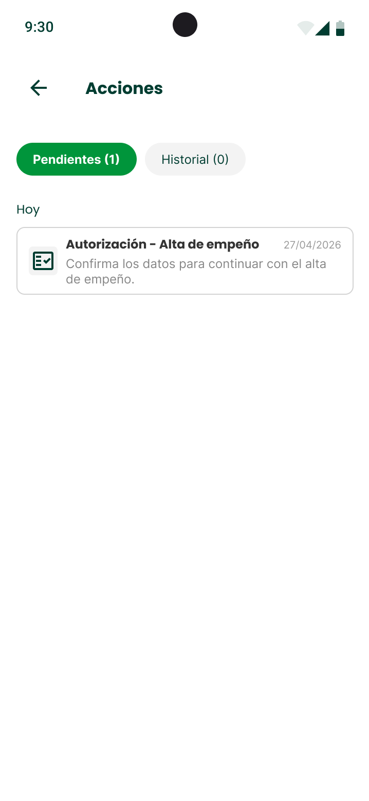 Pendientes