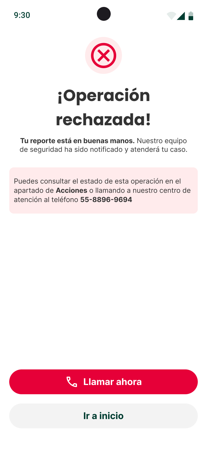 Rechazada